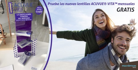 Llévate las nuevas lentillas mensuales ACUVUE® VITA™ GRATIS en Multiópticas Torres